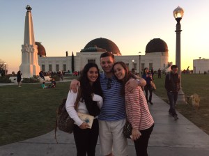 Jackie, her boyfriend, and Olivia during boyfriend's visit to LA over the holidays. Like I said, great views!