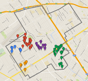 Photo from http://tinyurl.com/m3aqtkx. Green is Cluster 1, purple is Cluster 2, red is Cluster 3, clue is Cluster 4, and Cluster 5 is yellow!